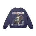 Liberalism Oversized Sweatshirt, Navy