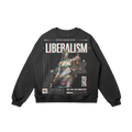 Liberalism Oversized Sweatshirt, Black